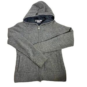 Nike Golf Gray Hoodie Sweater with lining zip up